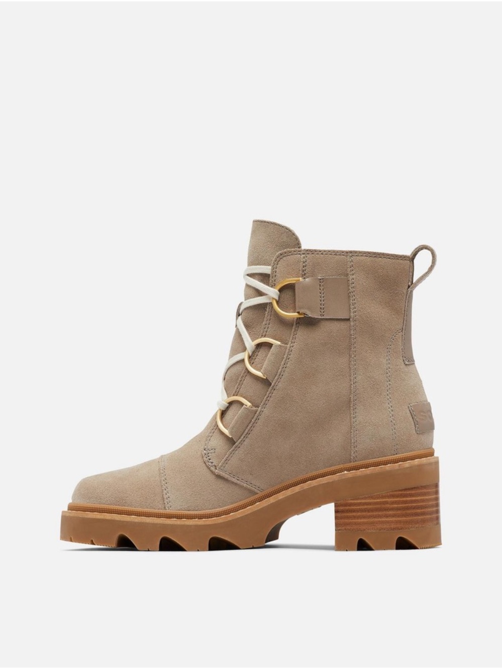 SOREL Women's Joan Now Lace Boots in Omega Taupe - Picture 3 of 8